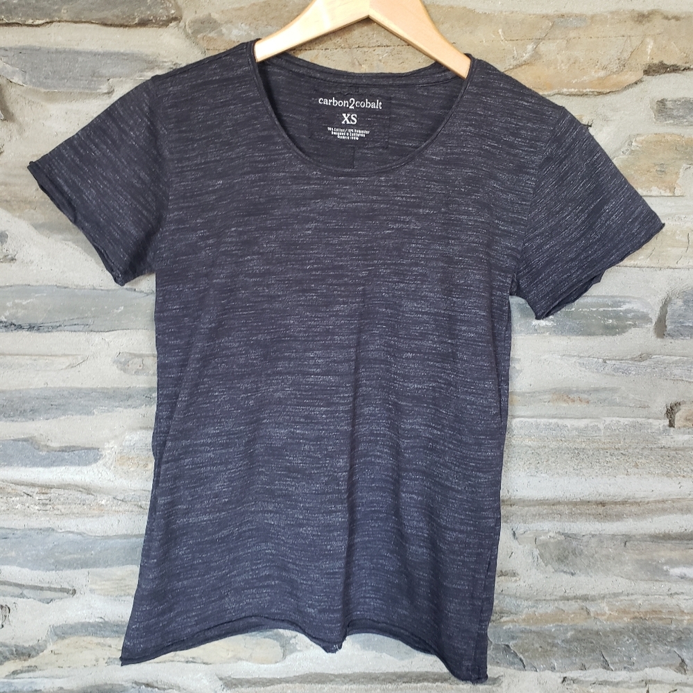 Carbon2Cobalt T Shirt Raw Hem XS